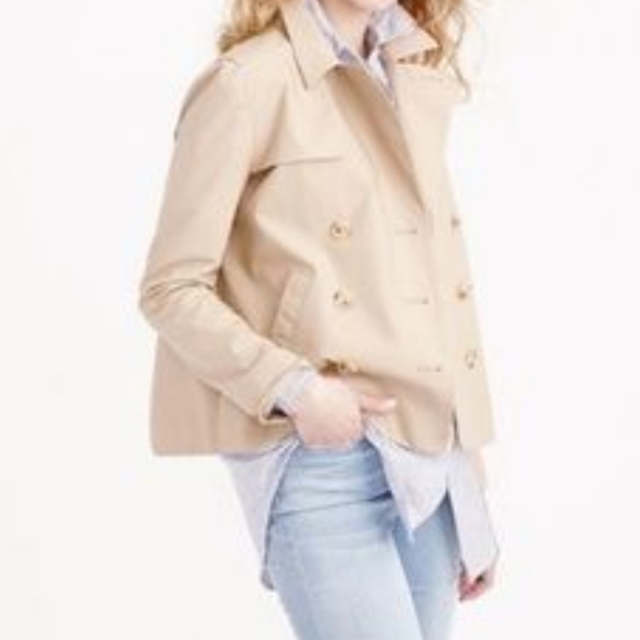 J. CREW | Japanese Poplin Swing Coat - Picture 7 of 13